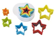 Picture of STAR PLASTIC CUTTERS SET MULTI-COLOURED